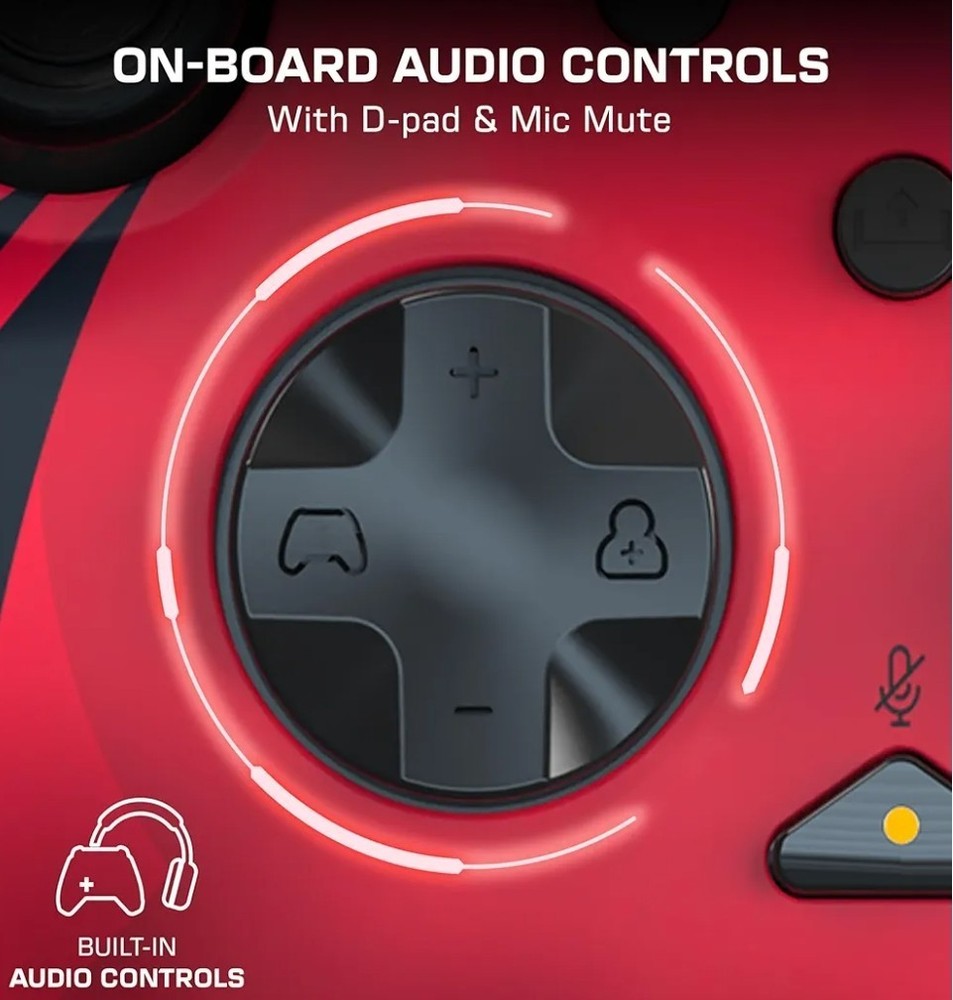 PDP Xbox Series X|S REMATCH Controller + AIRLITE Headset Red Open Box