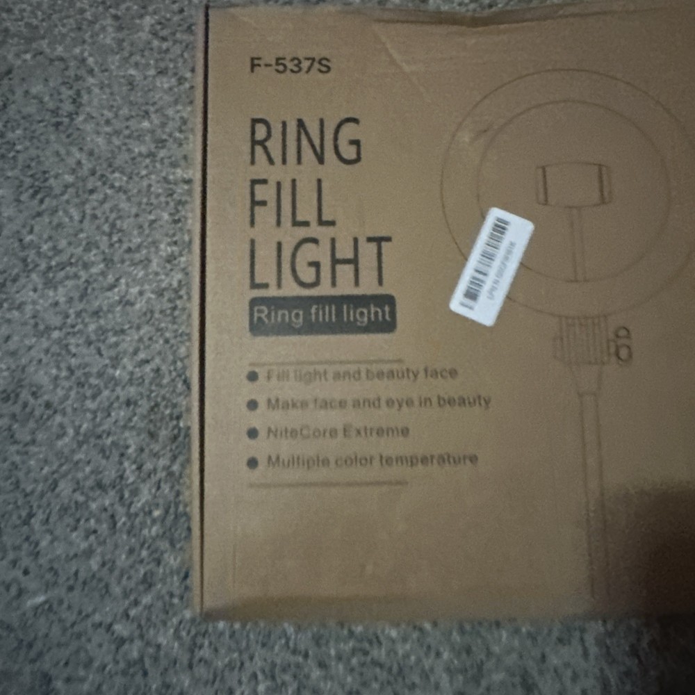 RING FILL LIGHT F-537S Video Creator LED Ring Light