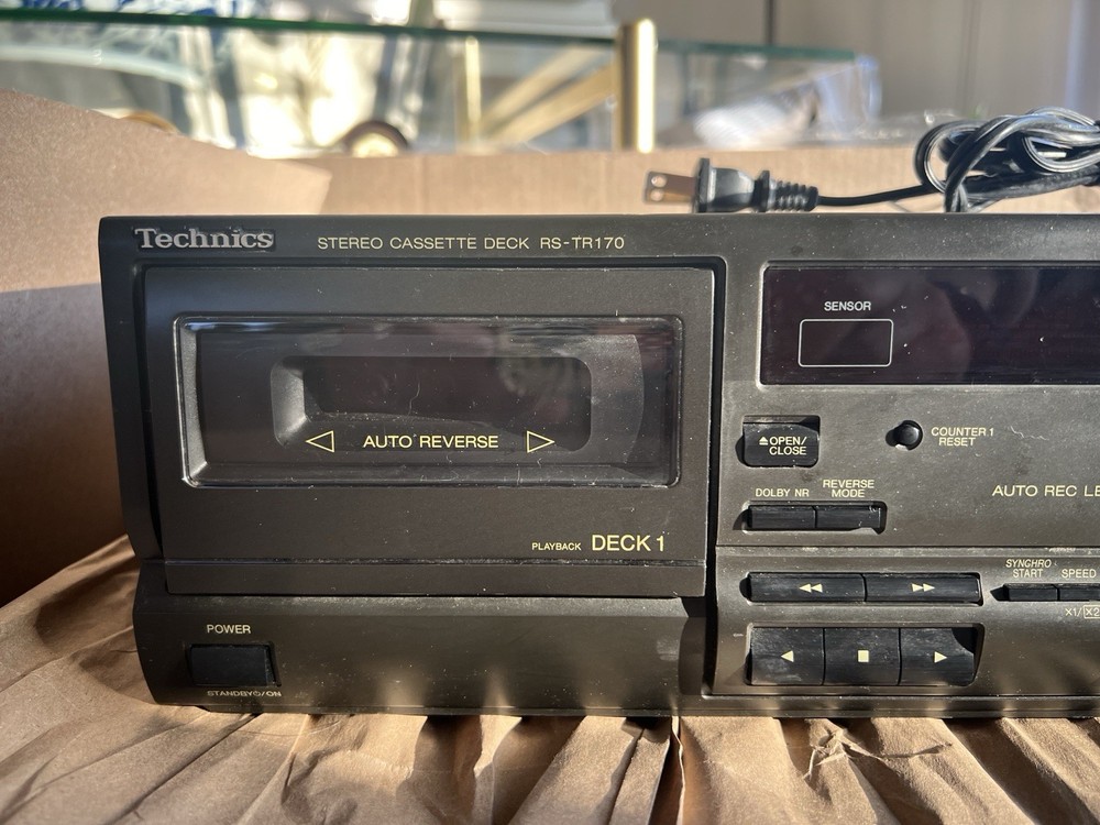 Technics dual cassette deck RS-TR170. Tested Works