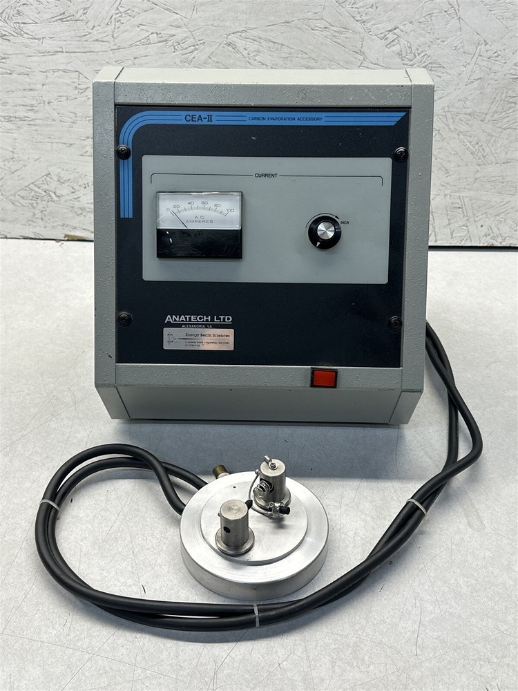 ANATECH LTD CEA II SPUTTERING SYSTEM CARBON EVAPORATION ACCESSORY AS-IS