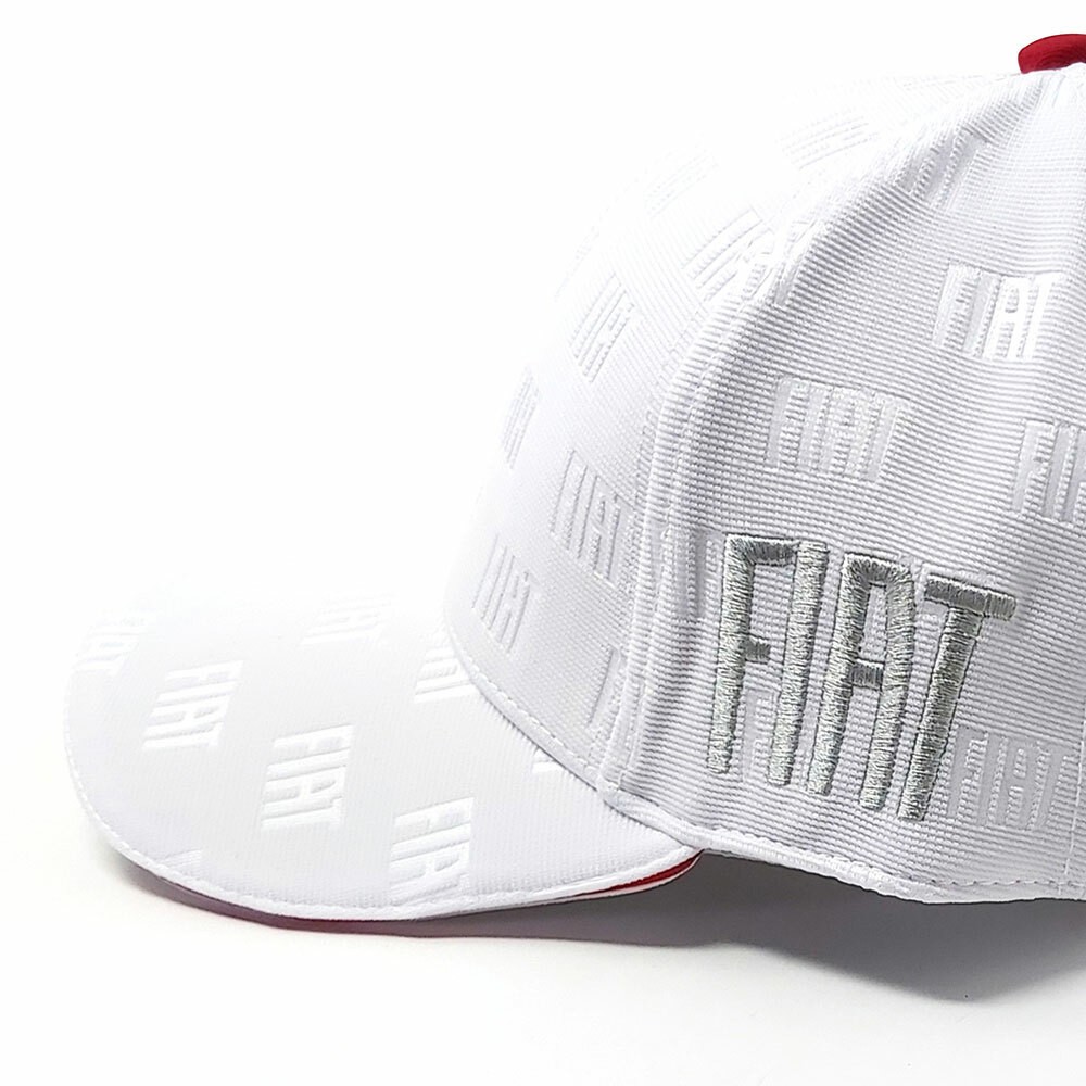 Fiat White Curved Brim Hat