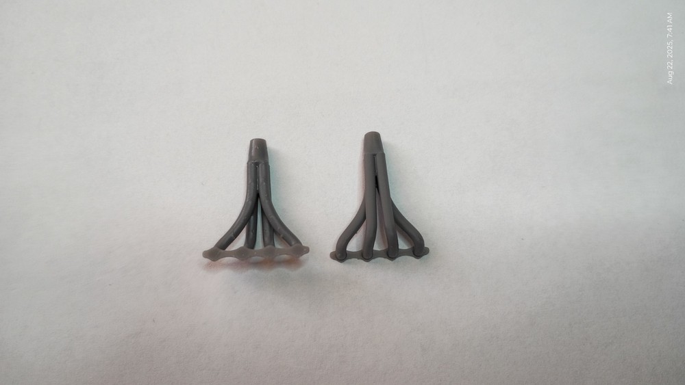 1/25 1/24 Scale 3D Resin Upswept headers