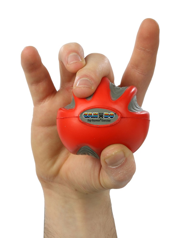 CanDo Digi-Squeeze hand exerciser - Small - Red, light