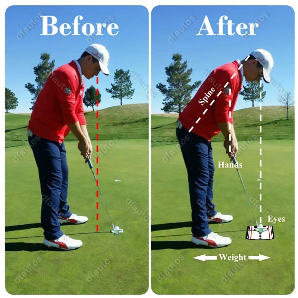 Golf Putting Mirror Training Alignment Aid Swing Trainer Eye Line Practice Tool
