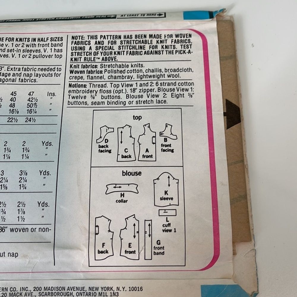 UNCUT Simplicity Button Down Long/Short Sleeve Shirt Sewing Pattern Vintage 1976