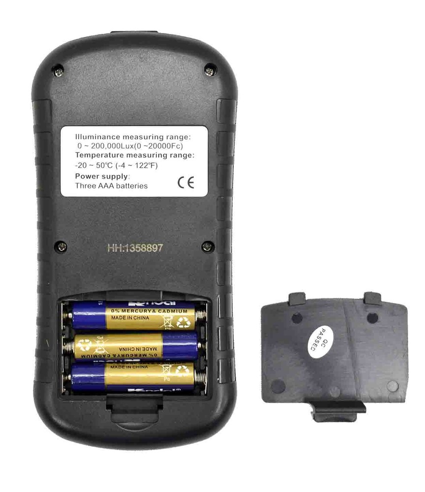 Split Type Lux Meter 1030（0 ~ 200,000Lux（0 ~20000Fc）