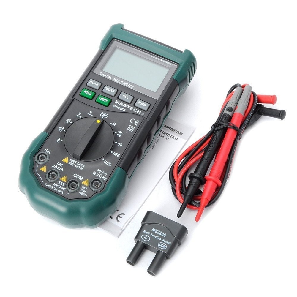 Mastech Ms8268 Digital Ac/Dc Auto/Manual Range Digital Multimeter Meter