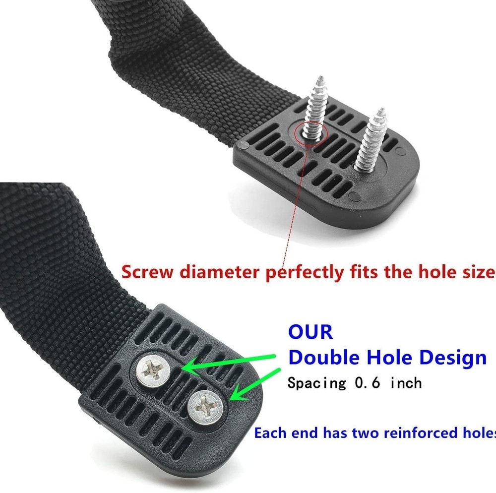 4 Pack Kayak Pull Handle Double Hole Rubber Kayak Carry Handles Replacement