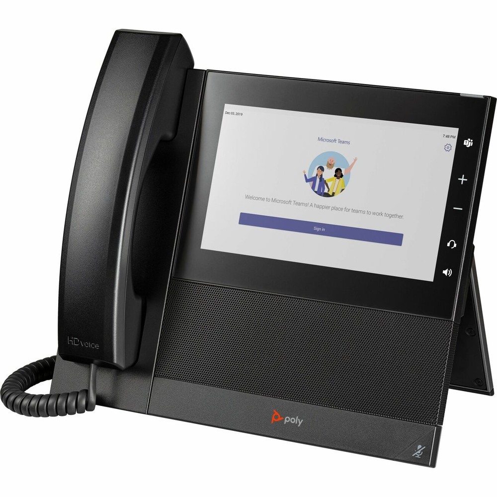 Polycom Audio 849A8AA#ABA CCX 600 IP Phone - Black - TAA Compliant