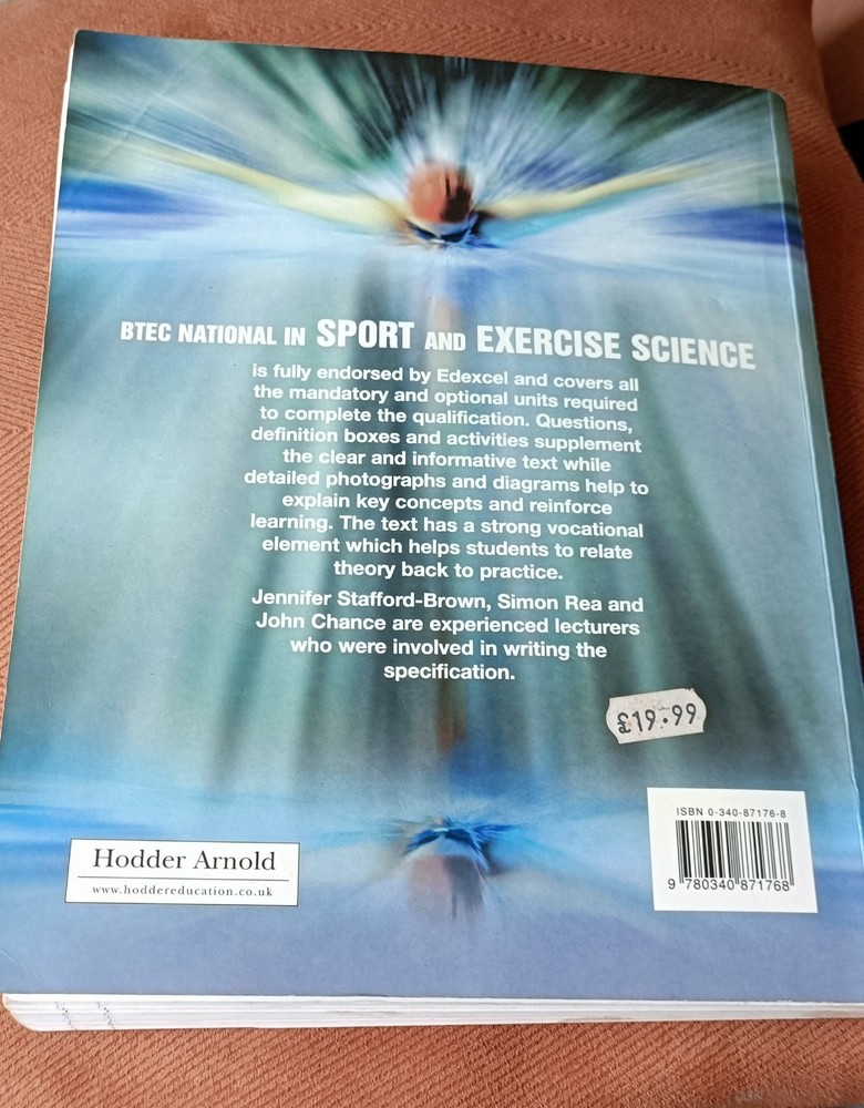 BTEC National In Sport and Exercise Science, Edexcel,