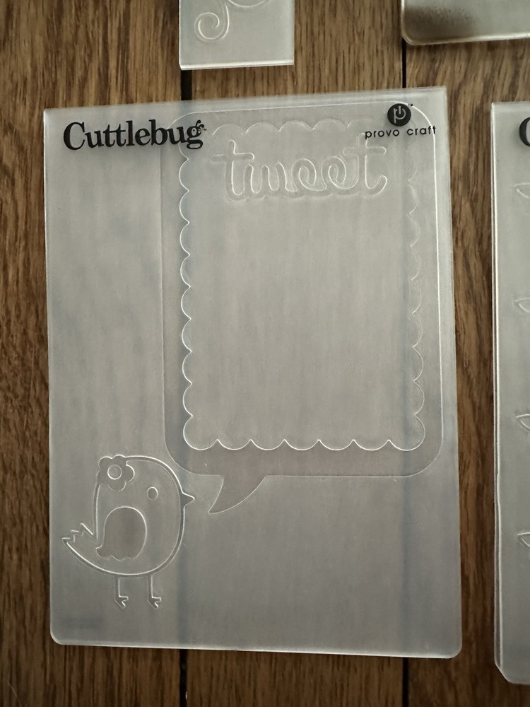 Lot Of 11 Cuttlebug Embossing Folders
