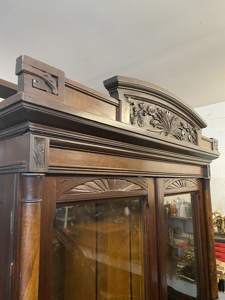 EASTLAKE WALNUT 2 DOOR BOOKCASE
