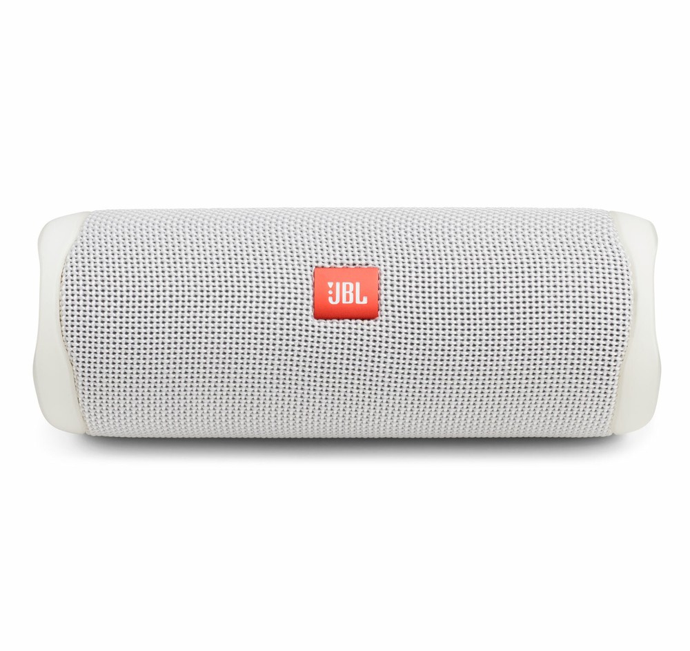 JBL Flip 5 White Portable Bluetooth Speaker Pair Bundle