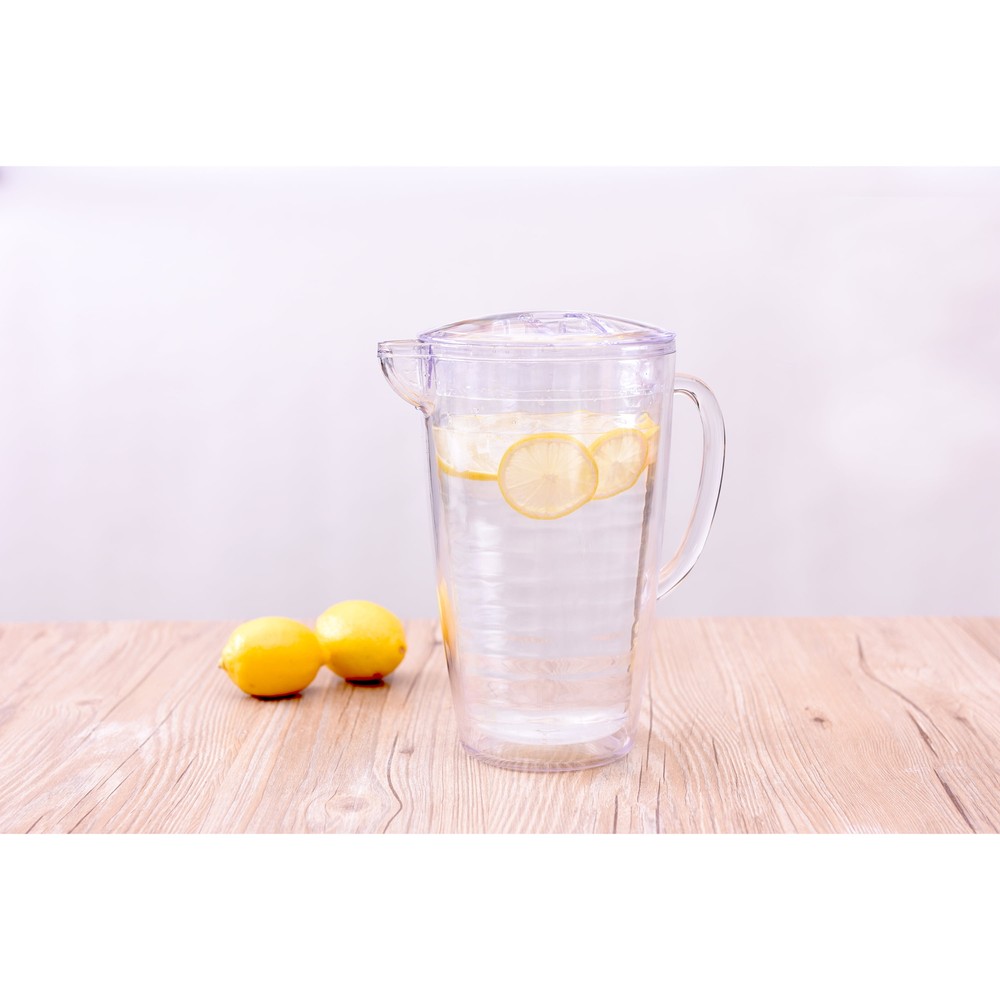 Plastic,Mainstays 2.5 Quart Double Wall Clear Pitcher,Double-Walled