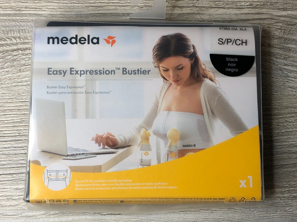 Medela Easy Expression Bustier Strapless Black Size Small