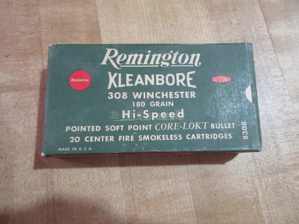 Empty Ammo Box Remington Kleanbore 308 Win with cardboard insert (W21) # 38