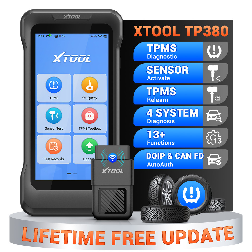 XTOOL TP380 TPMS Relearn Reset Activate TS100 Programming 4 System Diagnostic