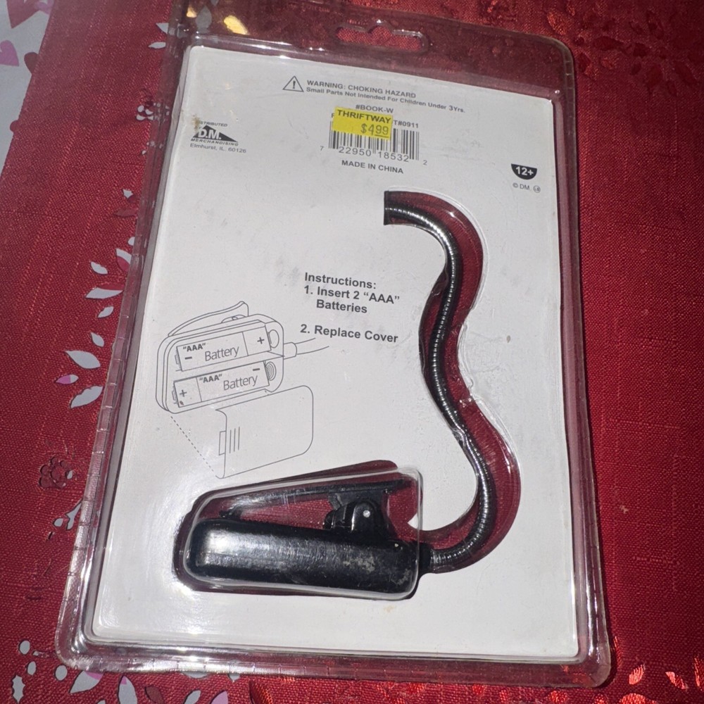 Bookworm LED Flexible Adjustable Book Reading Universal Clip Light