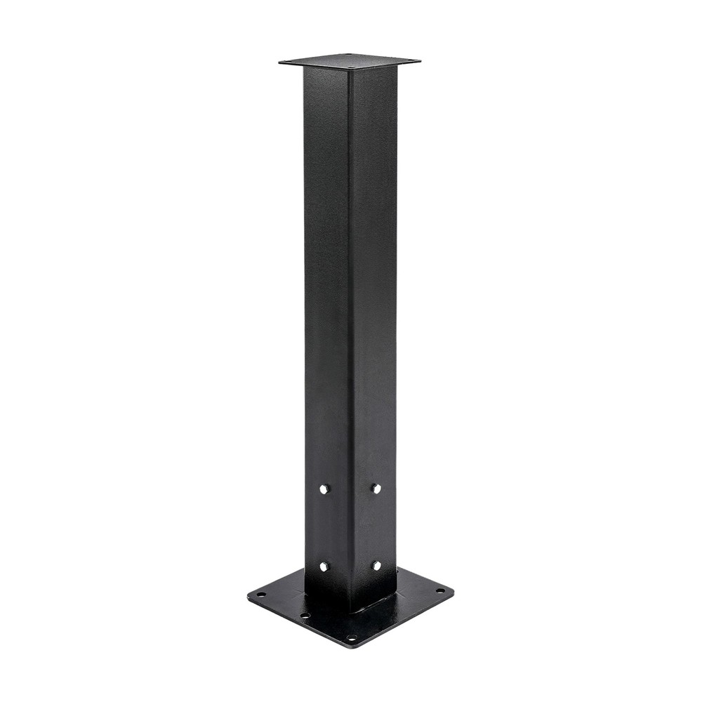 Mailbox Post w/ Base Carbon Steel Mailbox Mounting Post Mailbox Post for Outside