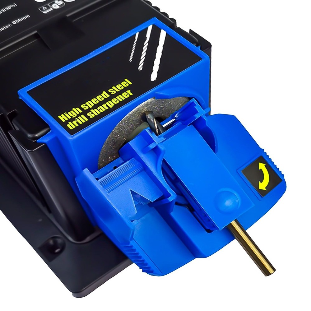 Electric Drill Bit Sharpener, 3-in-1 Multifunction Large, Blue