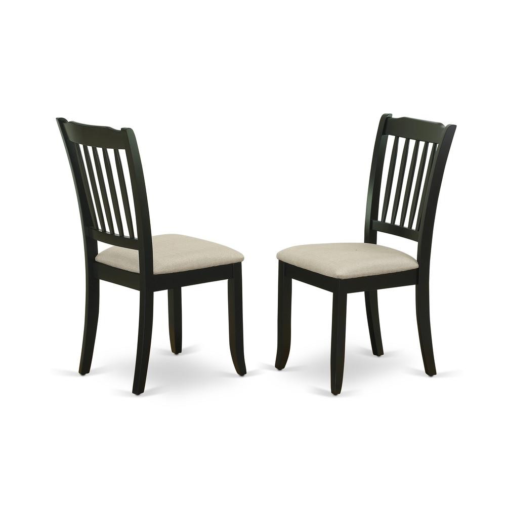 Dining Room Set Black, DLDA5-BLK-C
