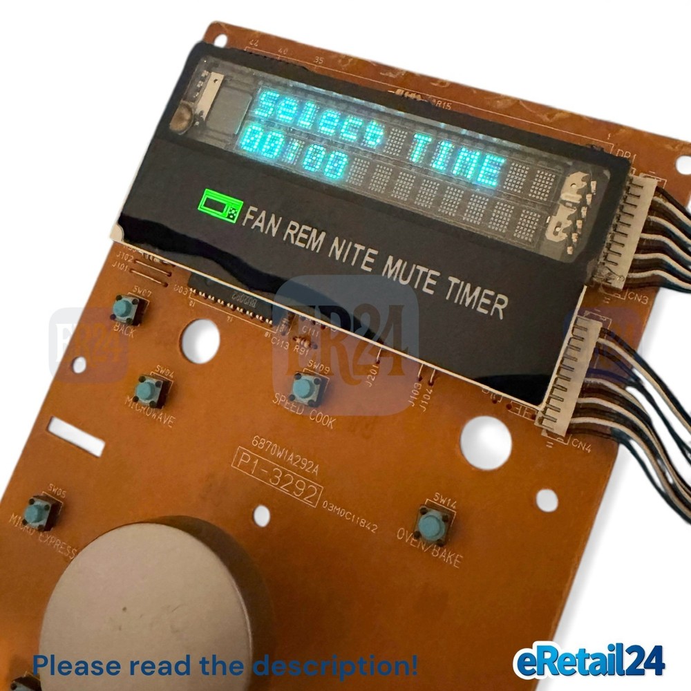 💯𝙒𝙤𝙧𝙠𝙞𝙣𝙜 GE Microwave Touch Display Control Board WB27X10775