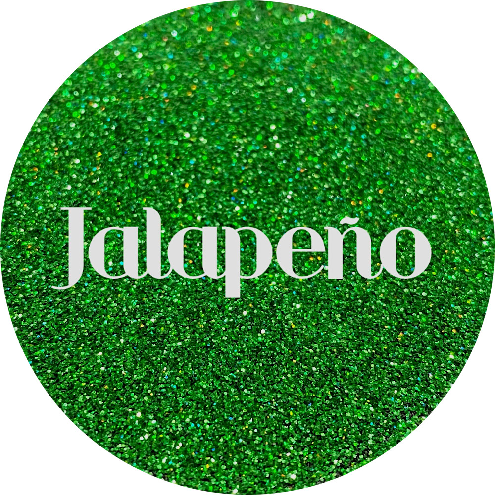 Premium Polyester Glitter - Green Holographic