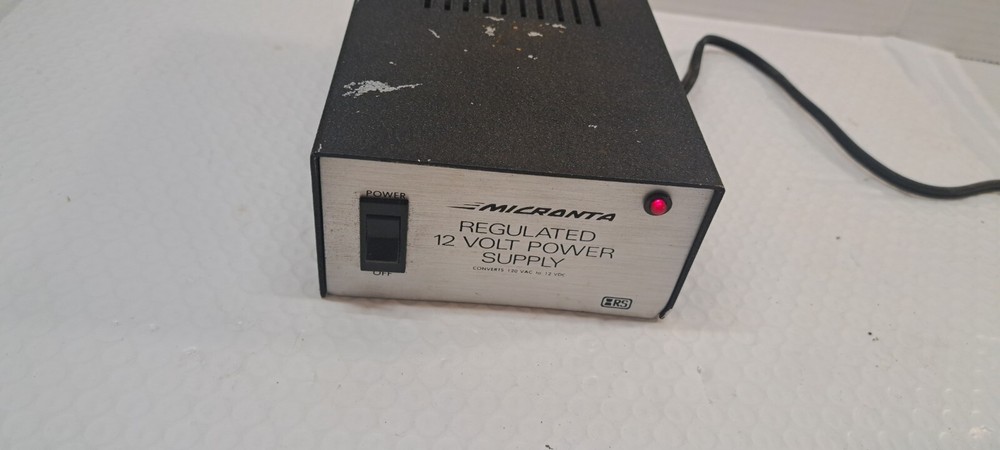 Micronta Regulated 12 volt Power Supply No. 22-124 WITH MANUAL
