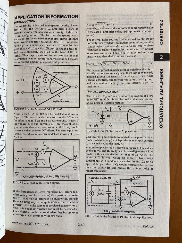 Burr-Brown Integrated Circuits Data Book Volume 33 ~ 1989 Electronics Chips IC's