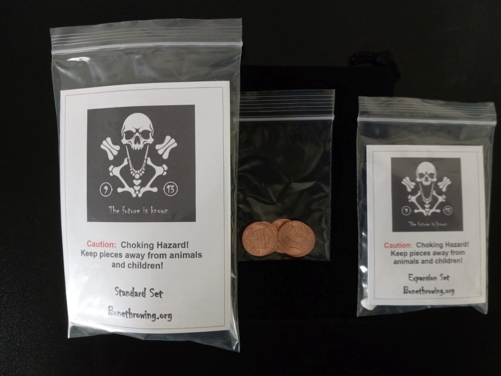 Bone Throwing/Casting Complete 13 Bone Set – White, voodoo hoodoo osteomancy