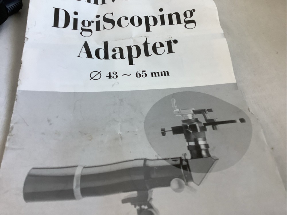 Universal DigiScoping Adapter 43-65mm w/instructions - Excellent condition!