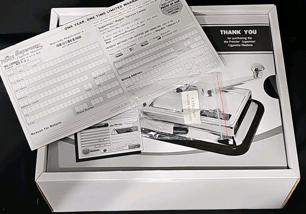 Premier Supermax Cigarette Machine