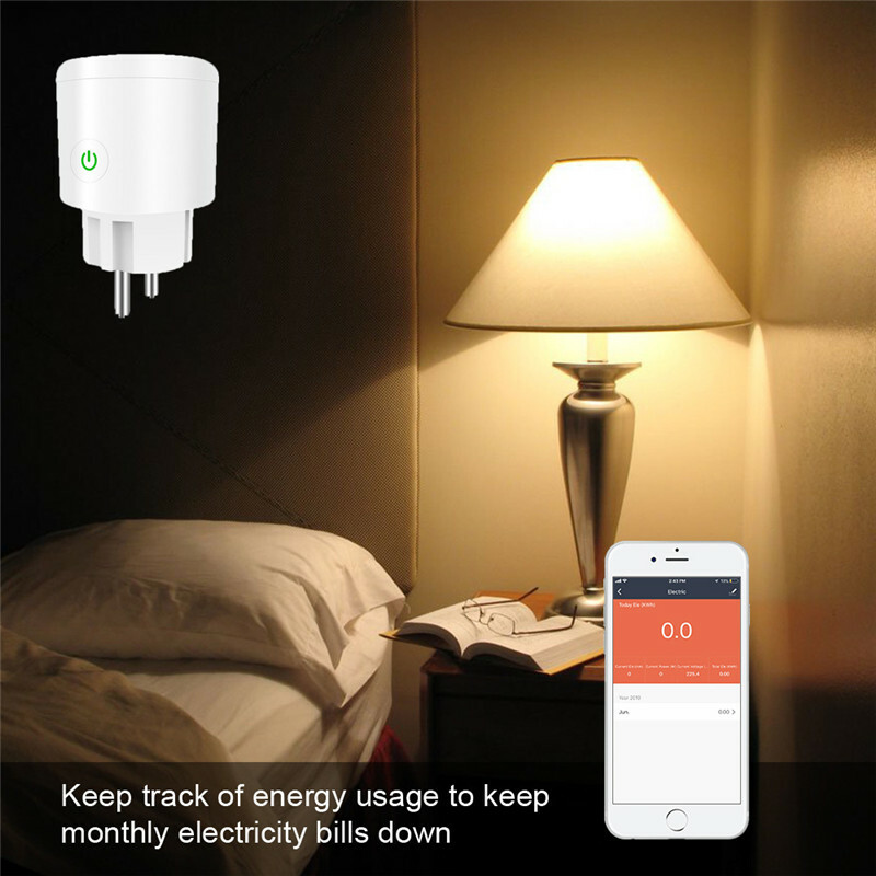 Remote Control Home Smart WiFi Power Socket Wireless Timer Switch Outlet 16A