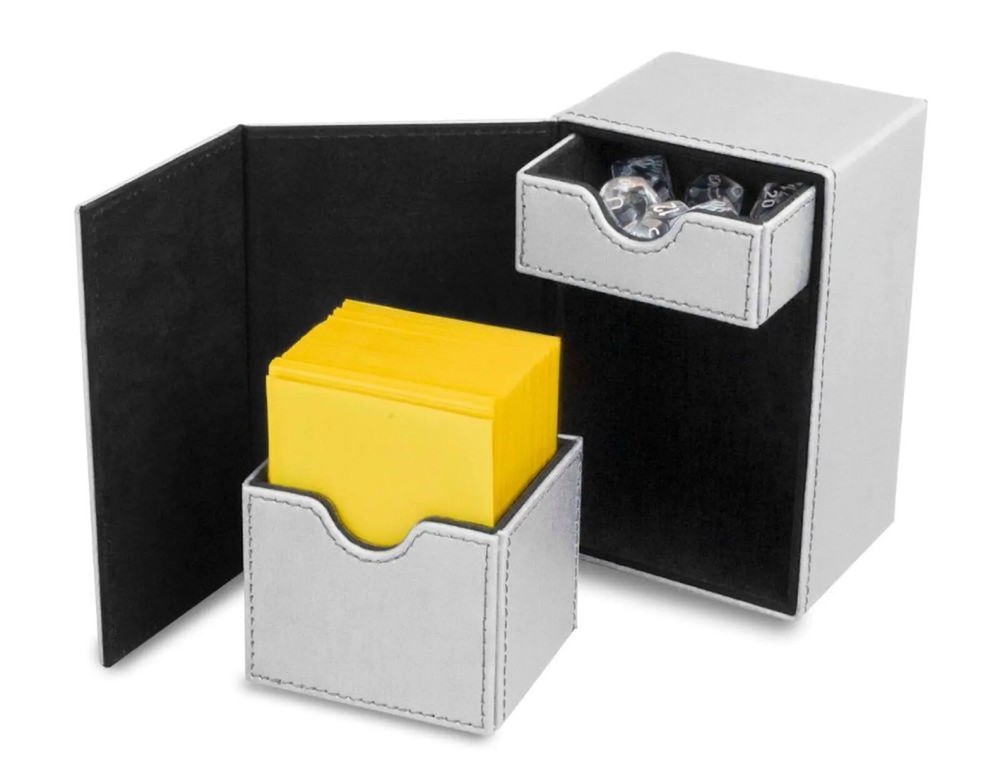 BCW Deck Vault With Removable Dice Tray White Sealed