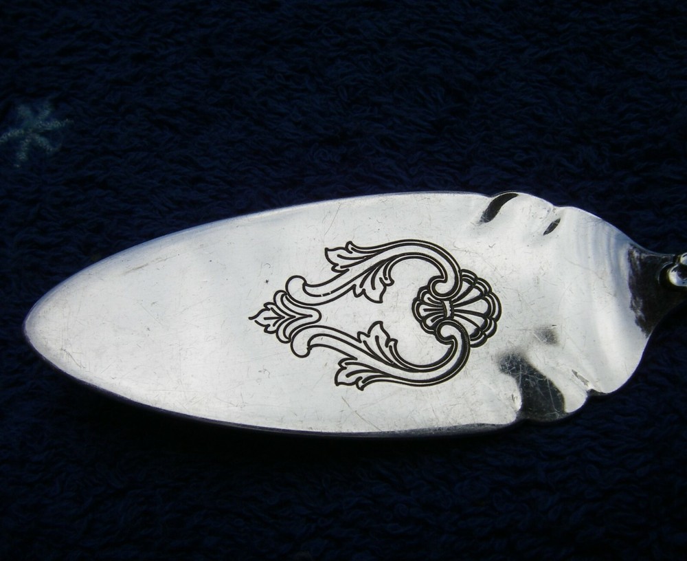 Good Th. MARTHINSEN Norway Sterling CHEESE / PATE SERVER-Simple Pattern-NR