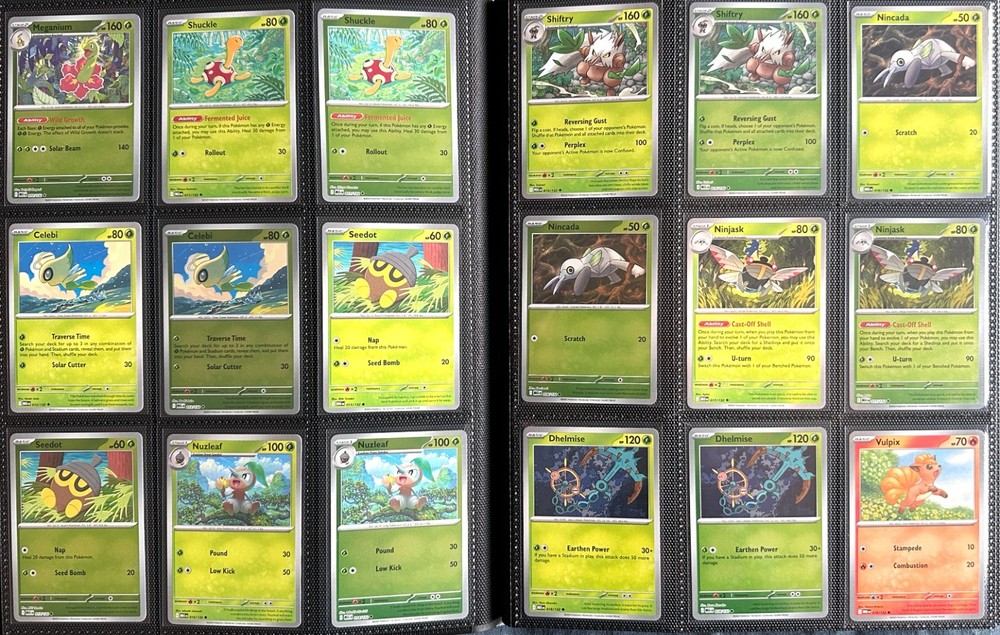Mega Evolution Pokemon TCG Base Set with Reverse & EX - 254 Cards with Binder