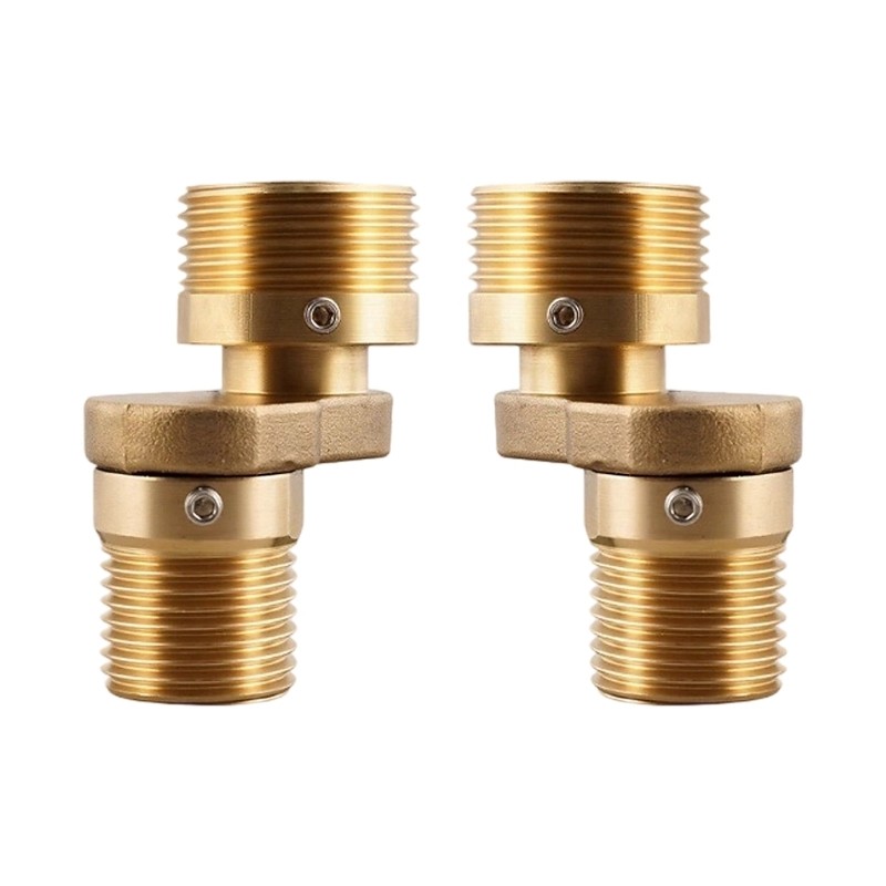 2Pcs Shower Adapter Thickened Angle Adjustment Copper Angled Curved Foot