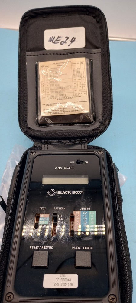 BLACK BOX V.35 BERT TEST ERROR RATE TEST with LEATHER CASE