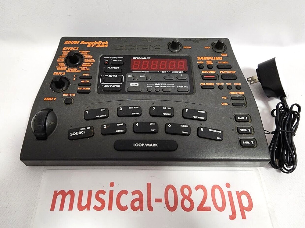 Zoom ST-224 SampleTrak Sampler with AC adapter