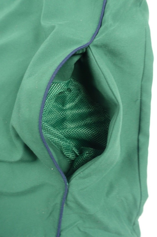 NWT Turfer Men 1/4 Zip Short Sleeve Green Mesh Windbreaker Pullover Jacket M