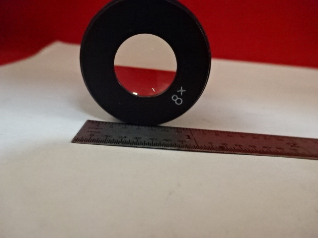 MICROSCOPE PART UNKNOWN MAKER 8X EYEPIECE OCULAR OPTICS AS IS #X3-A-03