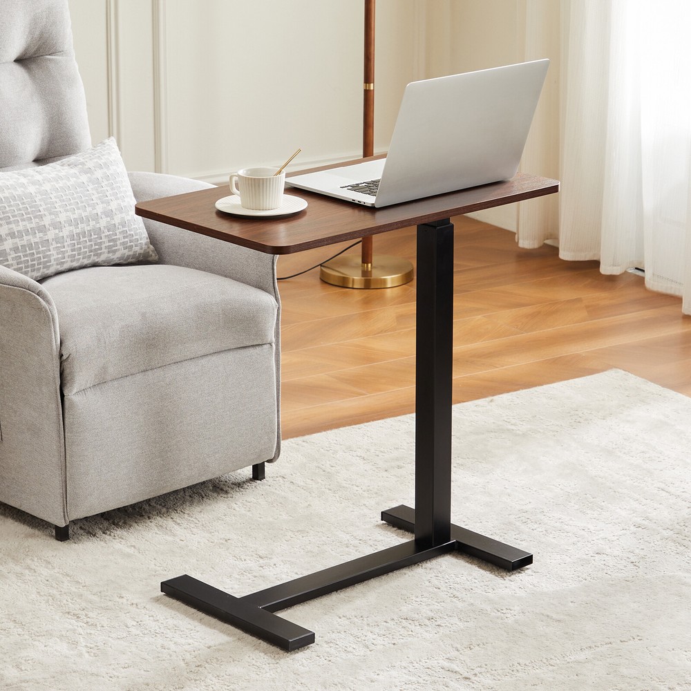 Adjustable Overbed Mobile Standing Desk Table with Wheel Rolling Bedside Table