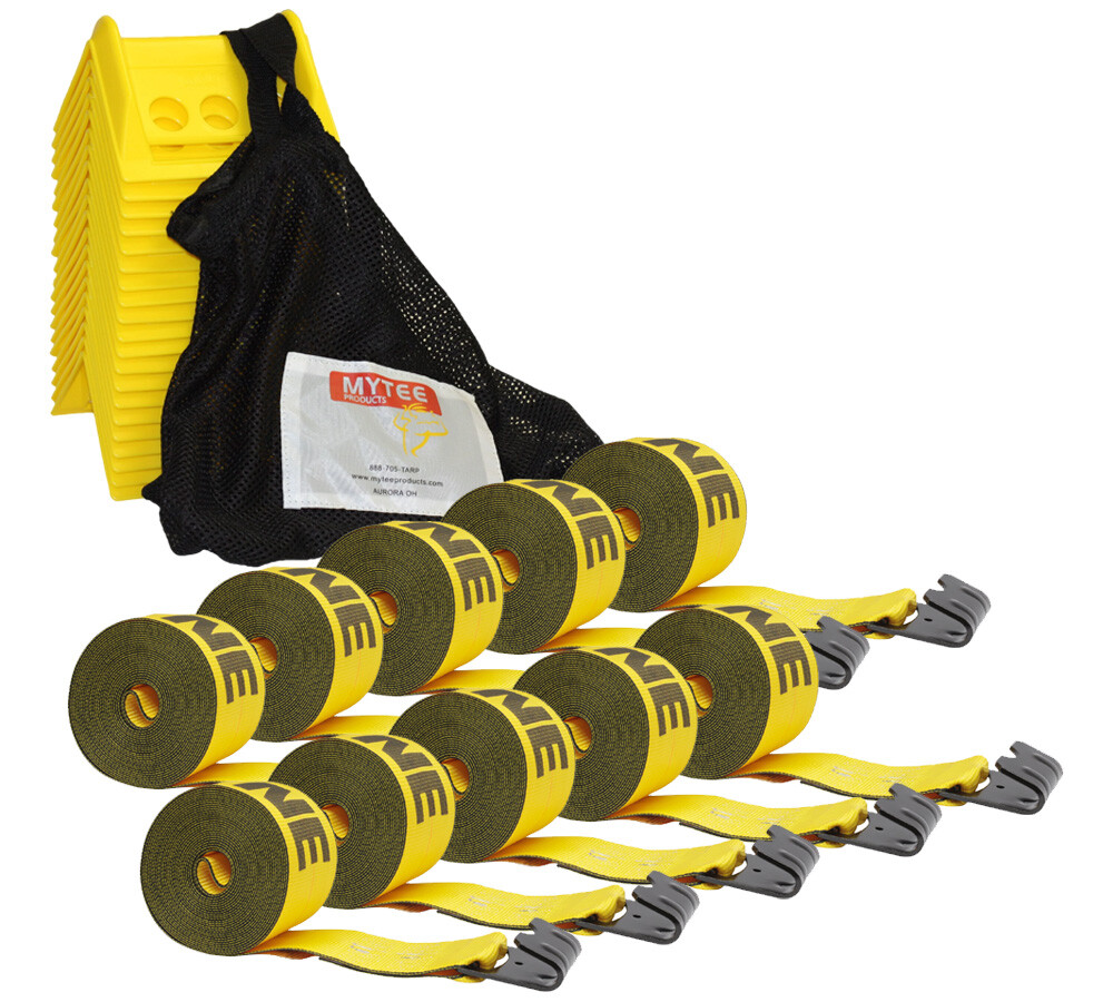 Kinedyne 4" x 30' Winch Strap With 4" Corner Protector 20 Pack