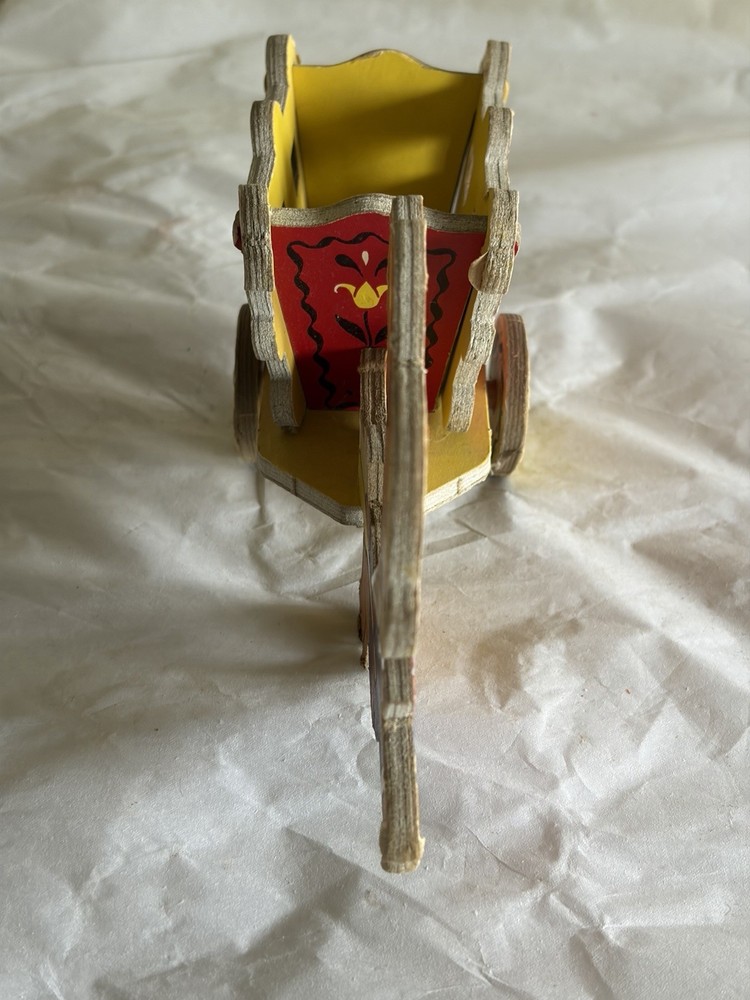 Vintage Whitmans Candy Container Rabbit Pulling A Wagon