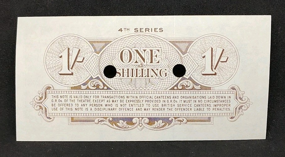 1962 British Armed Forces One Shilling 4th Series