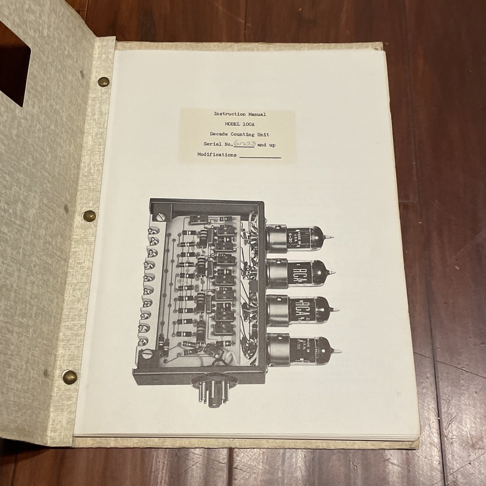 CMC Model 100A Decade Counting Unit Instruction Manual