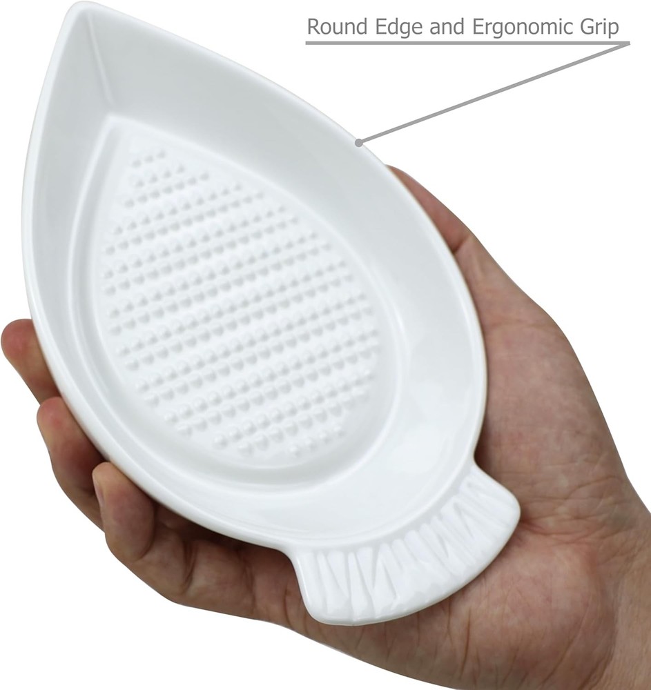 Ceramic grinding plate for home kitchen cooking preparations