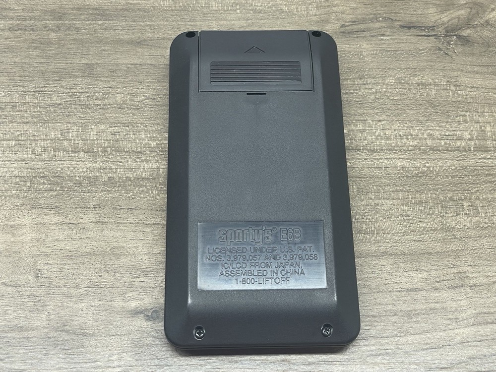 Sportys E6B Electronic Flight Computer w Case & Manual Tested WORKS *READ