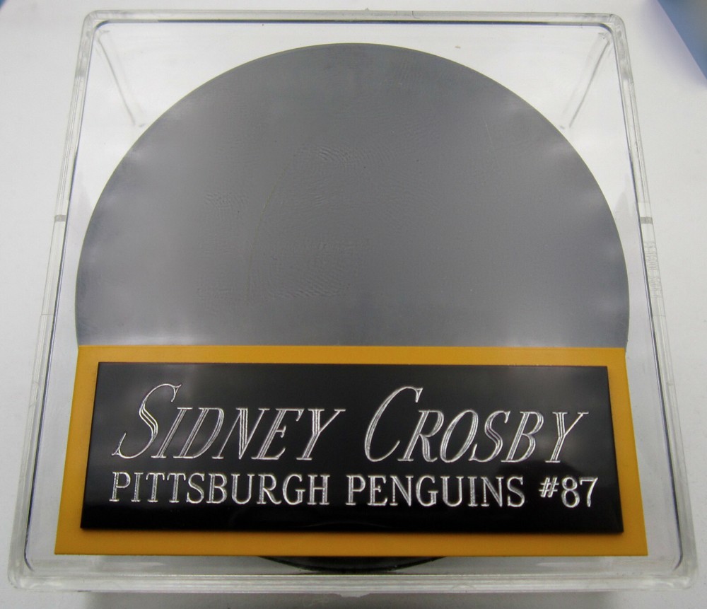BERNIE PARENT FLYERS NAMEPLATE FOR AUTOGRAPHED Signed Puck Display CUBE CASE