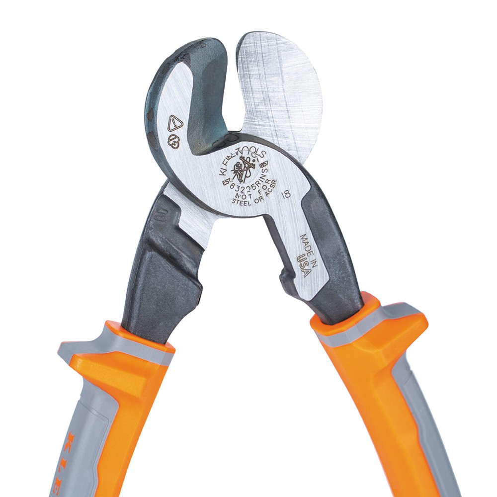 Klein Tools 63225RINS Cable Cutter, Insulated, High-Leverage, 9-Inch